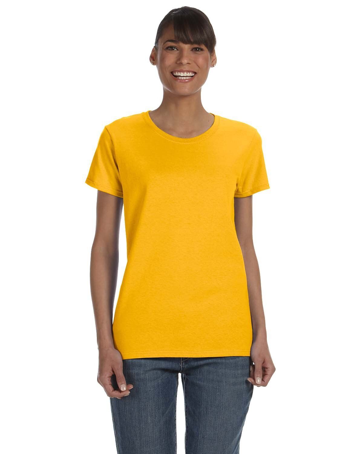 7 alt="Gildan Ultra Cotton t-shirt, yellow color, ideal for events"