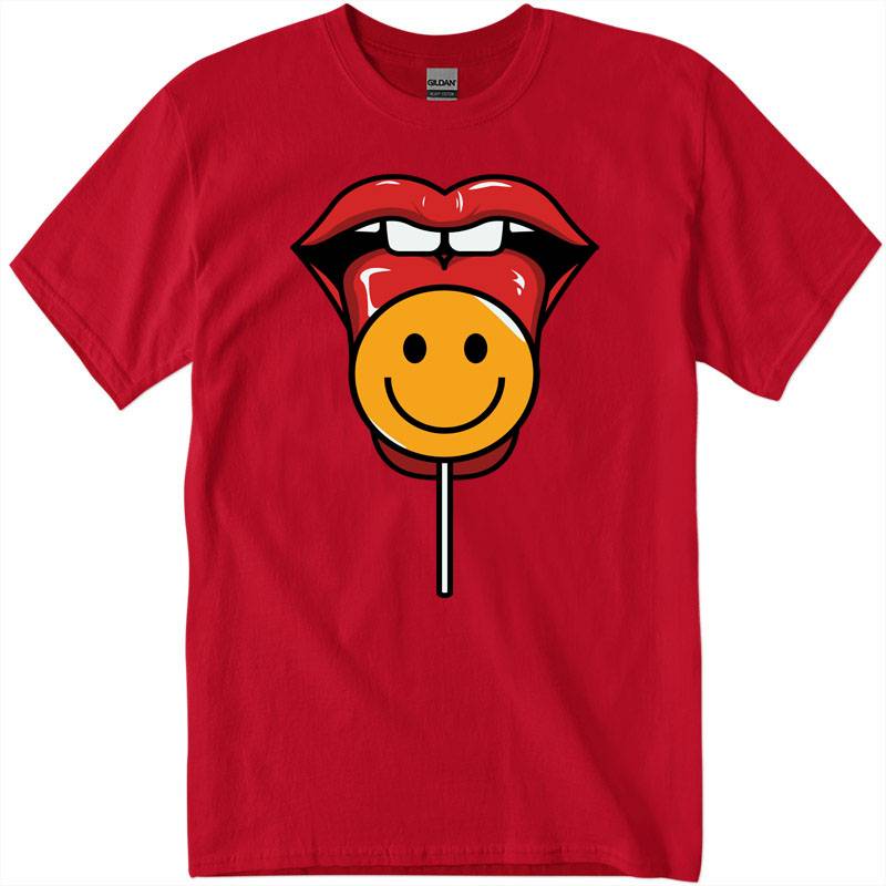 gig3500_1_red-Recuperado Smiley Lips T-Shirt