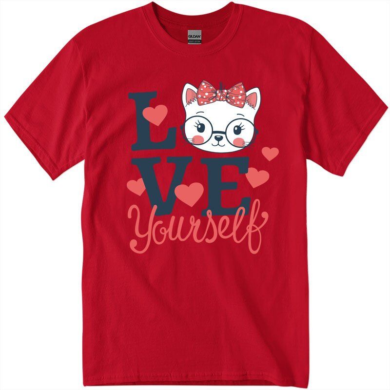 gig50004_1_red love cat yourself t-shirts