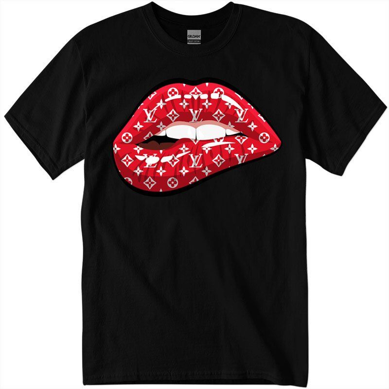 gig500_5-1_blk-Recuperado Kiss Mark Shirt | Lipstick Mark Shirt | Kiss Tshirt | Lipstick Shirt |