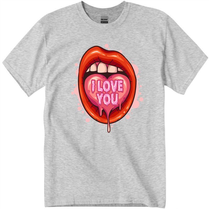 gig5020_1_ash-Recuperado Lip Kiss Shirt, Kisses shirt for Women, Kisses in heart T-Shirt, Kiss Shirt, Gifts For Her, Lips Shirt, Love Kisses