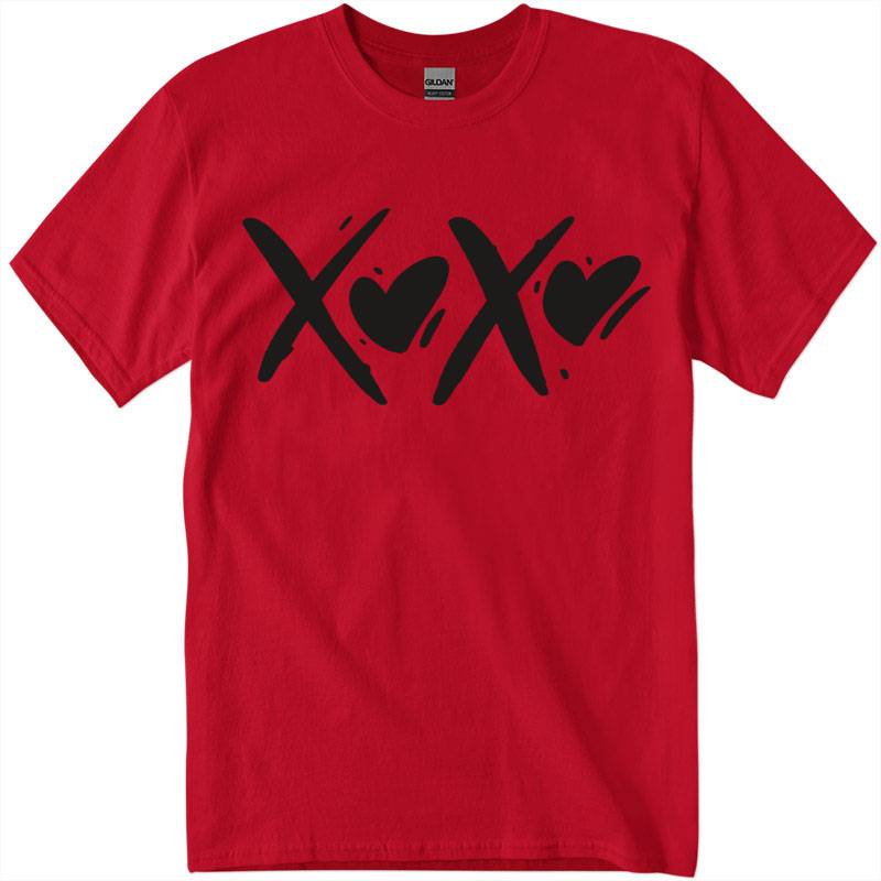 gig5400_1_red-Recuperado Woman's Premium Cotton XOXO Short Sleeve T Shirt