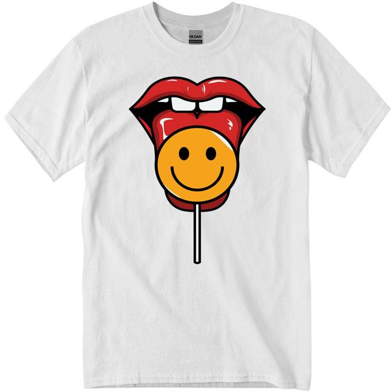 gig1500_1_wht-Recuperado Smiley Lips T-Shirt